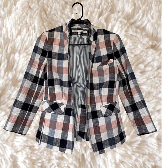 Veronica Beard Multicolor Plaid Blazer - Picture 3 of 7